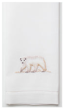 Load image into Gallery viewer, Polar Bear 100% Cotton Hand Embroidered Guest Hand Towel