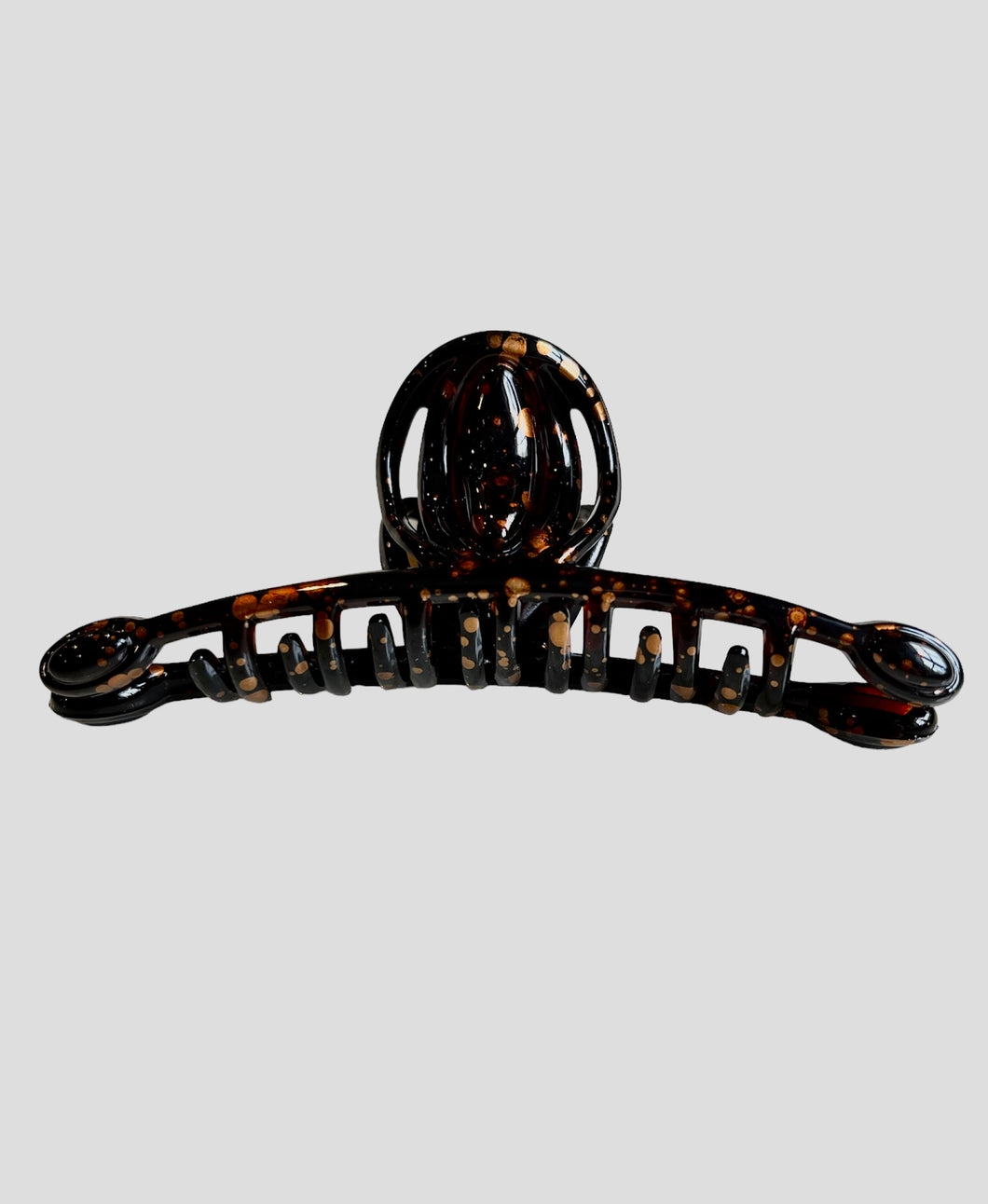 Fine Hair Gold Splatter French Jaw Hair Clip
