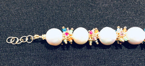 Baroque Pearl Bracelet with Rainbow Clusters