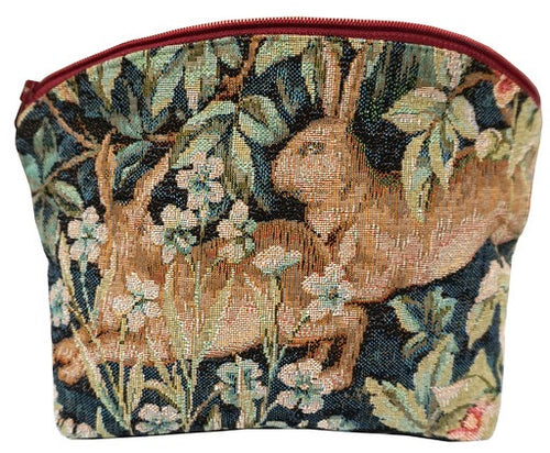 2 Hares/Rabbits in a Forest Purse
