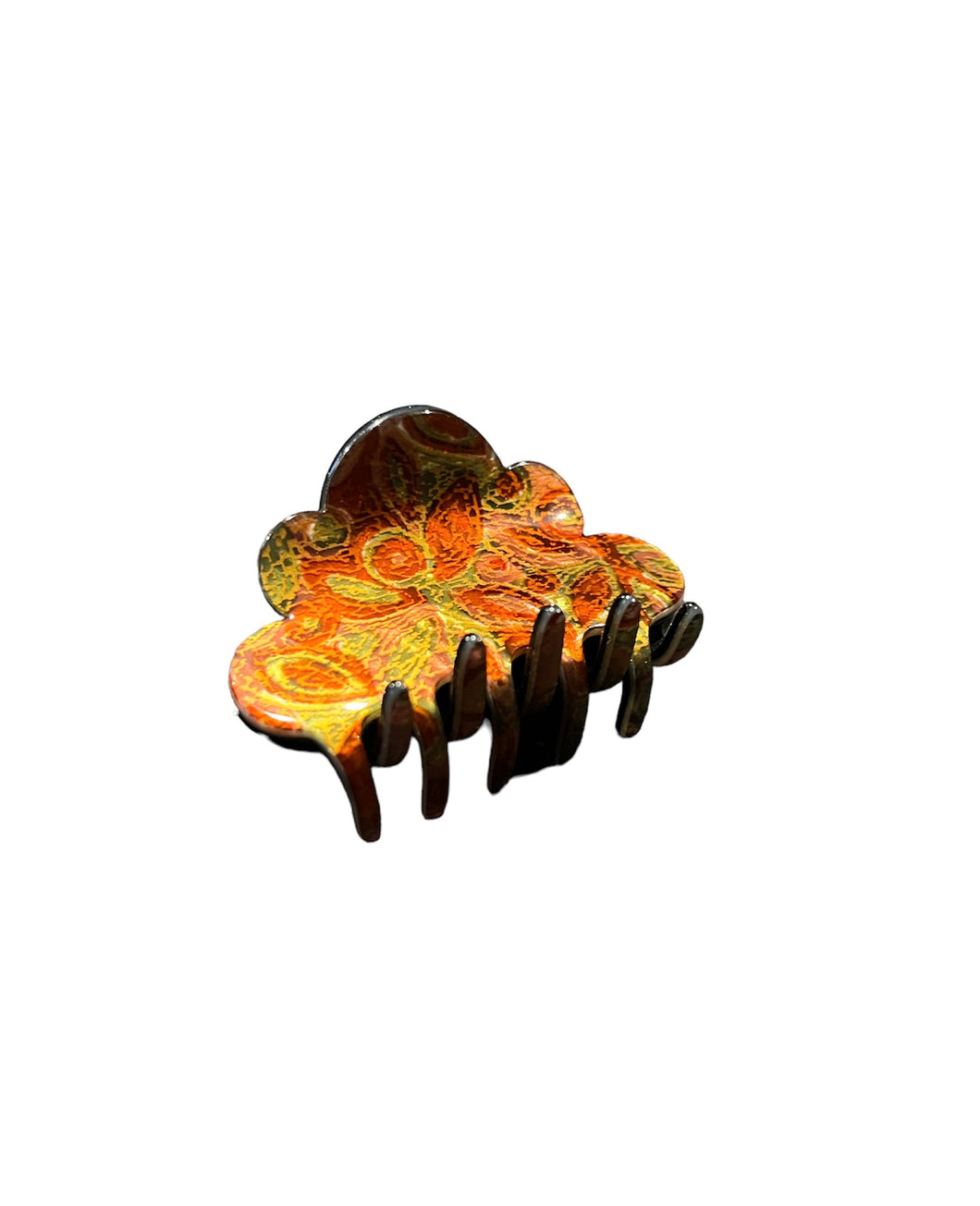Paisley Cloud Shape French Jaw Clip #1