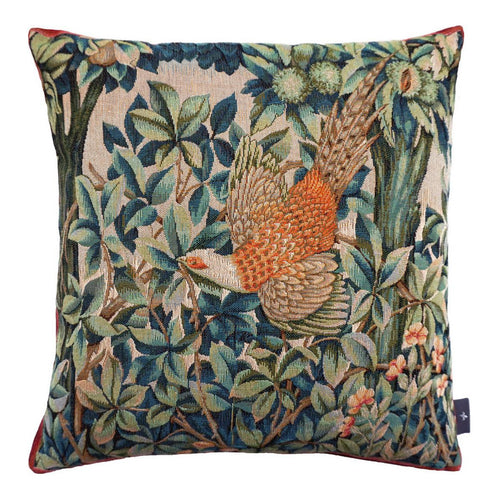 A Pheasant in a Forest Pillow