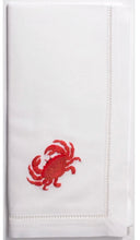 Load image into Gallery viewer, Red Crab 100% Cotton Dinner Napkins (Set of 4)