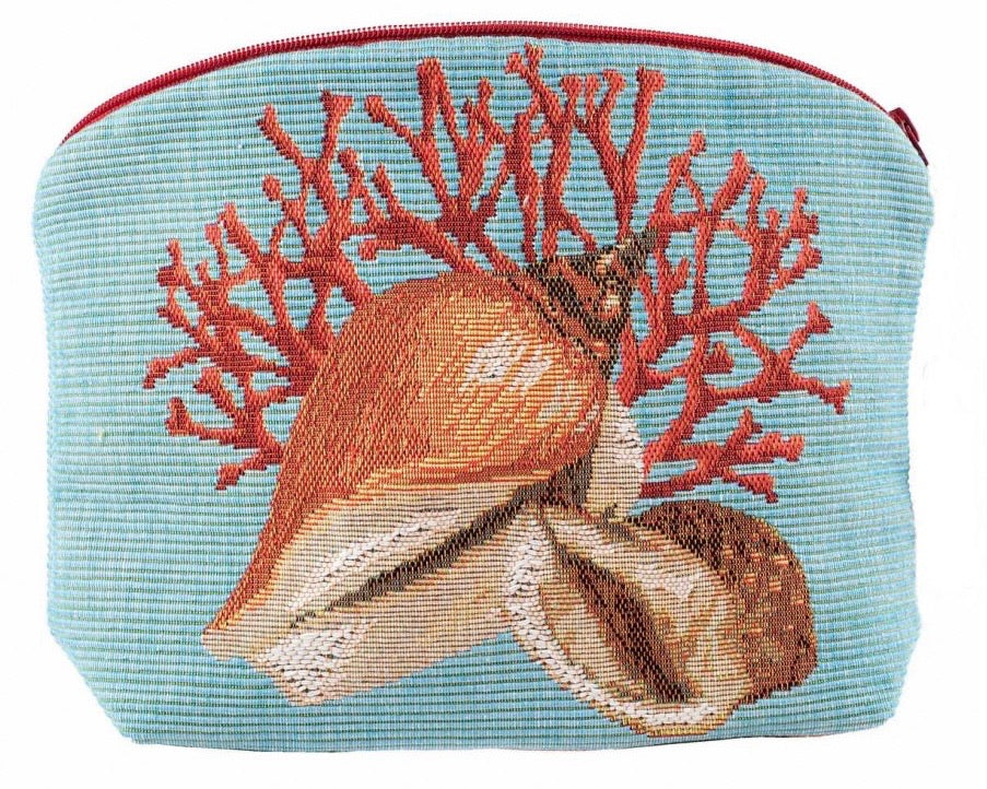 Coral and Seashells Purse