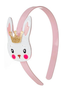 Easter Bunny Rabbit with Crown Pink Headband New