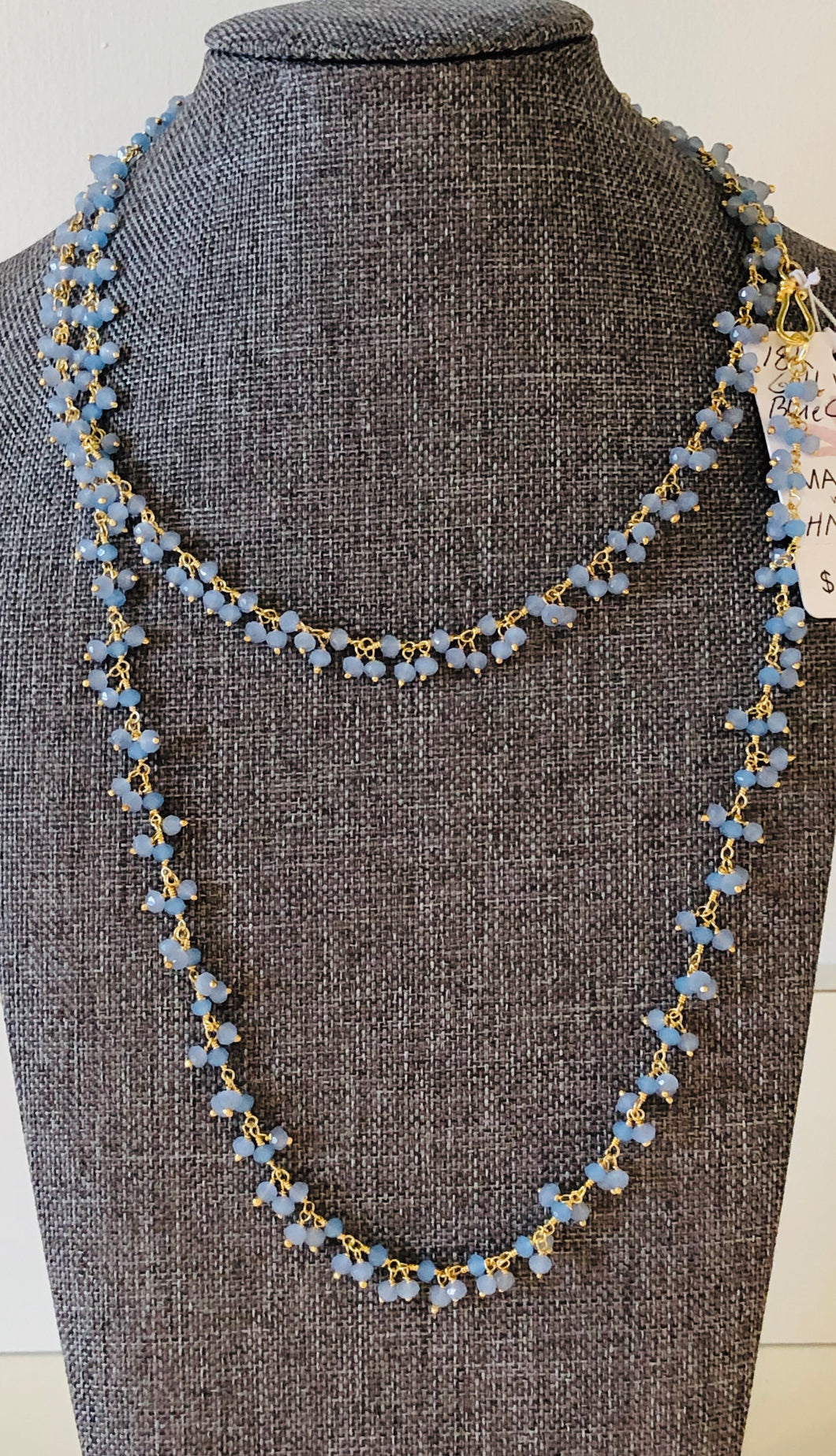 Blue Chalcedony 36” Necklace