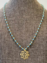 Load image into Gallery viewer, Turquoise Blue Chalcedony 18” Necklace