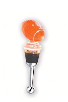 Football Wine Bottle Stopper Art Glass