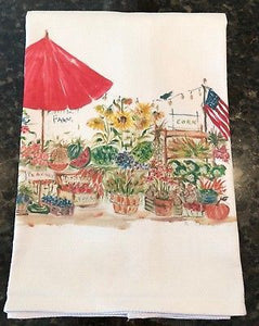 Out In The Country Cotten Huck Towel 18"x31"