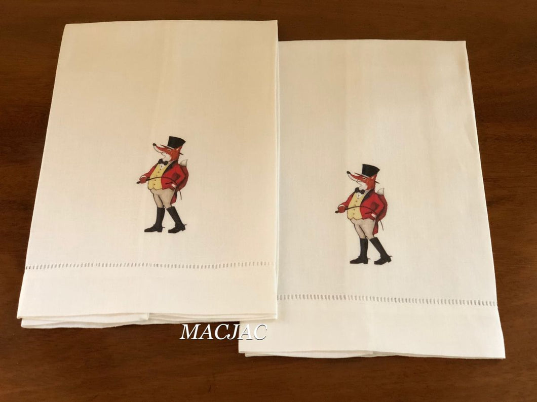 Snooty Fox Bar/Hand Linen Towels (set of 2)