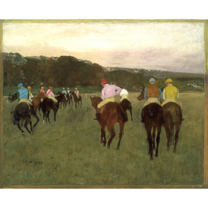 RainCaper "Racehorses at Longchamp" by Edgar Degas